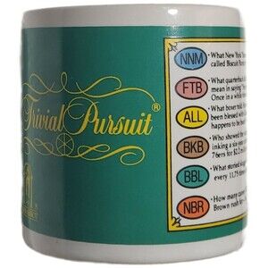 Trivial Pursuit Sports Game Coffee Mug 1983 Vintage Never Used